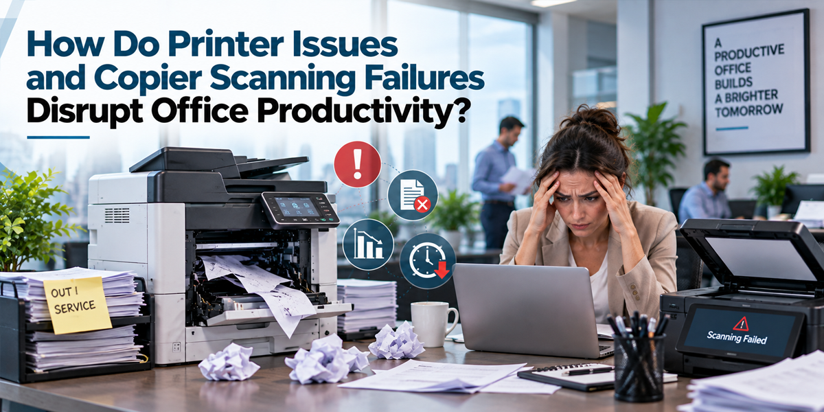How Do Printer Issues and Copier Scanning Failures Disrupt Office Productivity